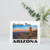 Grüße von Arizona Grand Canyon Postkarte (Stehend Vorderseite)
