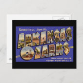 Grüße von Arkansas Ozarks Postkarte (Vorne/Hinten)