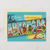 Grüße von Arkansas Postcard Postkarte (Vorne/Hinten)