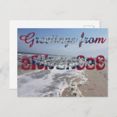 Grüße von Arkansas State Flag Hearts USA Postkarte (Vorne/Hinten)