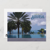 Grüße von Aruba Kreuzfahrt Postkarte (Vorne/Hinten)
