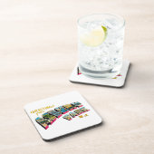 Grüße von Asbury Park New-Jersey Getränkeuntersetzer (Rechte Seite)