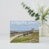 Grüße von Asilomar! Postkarte (Stehend Vorderseite)
