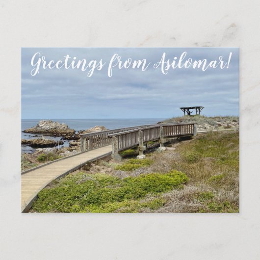 Grüße von Asilomar! Postkarte (Vorderseite)
