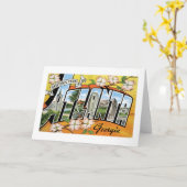 Grüße von Atlanta, GA! Karte (Gelbe Blume)