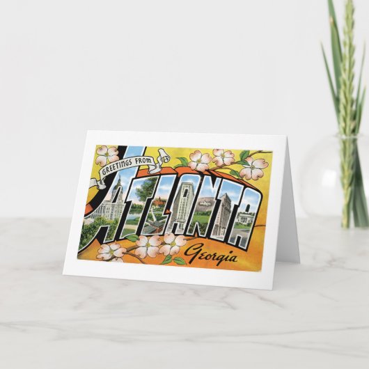 Grüße von Atlanta, GA! Karte (Vorderseite)