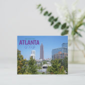Grüße von Atlanta Georga Landschaftlich Postcard Postkarte (Stehend Vorderseite)