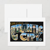 Grüße von Atlantic City! Postkarte (Vorne/Hinten)