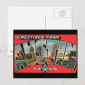 Grüße von Austin Texas Postcard Postkarte (Vorne/Hinten)