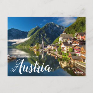 Grüße von Austria Postcard Hallstatt Postkarte