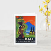 Grüße von Bali, Indonesien Karte (Gelbe Blume)