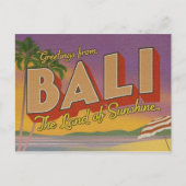 Grüße von Bali Postcard Postkarte (Vorderseite)