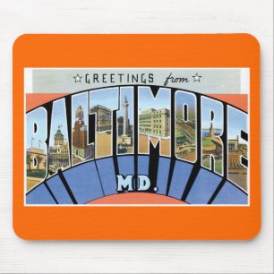 Grüße von Baltimore, Maryland! Mousepad