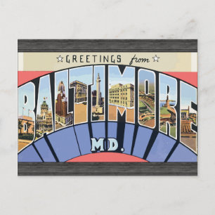 Grüße von Baltimore Md., Vintag Postkarte