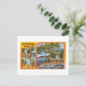 Grüße von Bar Harbour, Maine! Postkarte (Stehend Vorderseite)