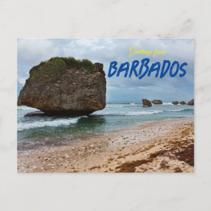Grüße von Barbados Beach Travel Postkarte