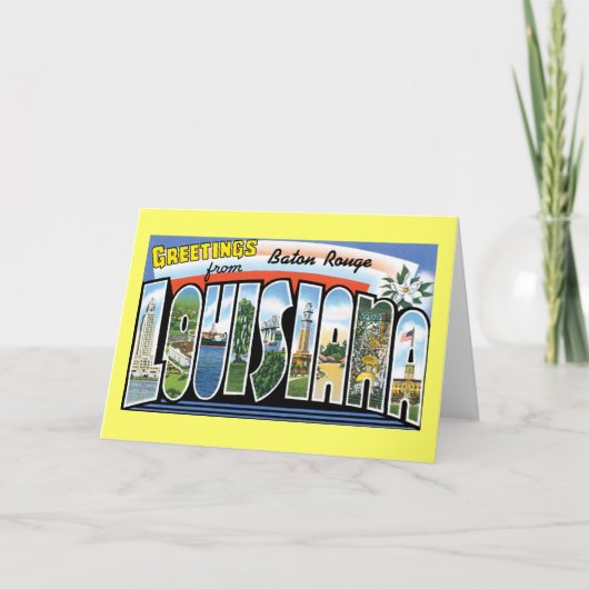 Grüße von Baton Rouge, Louisiana Karte (Vorderseite)