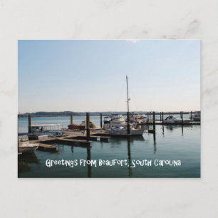 Grüße von Beaufort, SC Postkarte