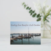 Grüße von Beaufort, SC Postkarte (Stehend Vorderseite)