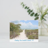 Grüße von Beautiful Sanibel, Florida Postkarte (Stehend Vorderseite)