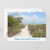 Grüße von Beautiful Sanibel, Florida Postkarte (Vorne/Hinten)