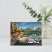 Grüße von Belfast Maine! Postkarte (Stehend Vorderseite)