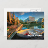 Grüße von Belfast Maine! Postkarte (Vorne/Hinten)