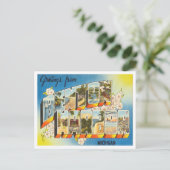 Grüße von Benton Harbour, Michigan Travel Postkarte (Stehend Vorderseite)