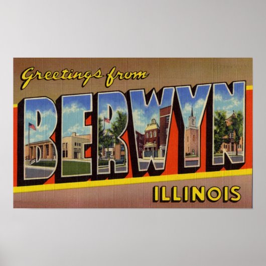 Grüße von Berwyn Illinois Poster (Vorne)