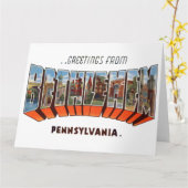 Grüße von Bethlehem Pennsylvania Karte (Gelbe Blume)