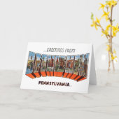 Grüße von Bethlehem Pennsylvania Karte (Gelbe Blume)