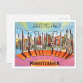 Grüße von Bethlehem, Pennsylvania Travel Postkarte (Vorne/Hinten)