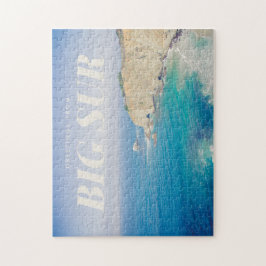 Grüße von Big Sur Vintager Postkarte Puzzle