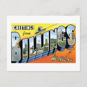 Grüße von Billings, Montana! Postkarte