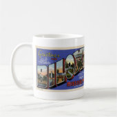 Grüße von Biloxi MS Coffee Postcard Tasse (Links)