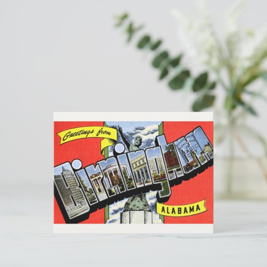 Grüße von Birmingham, AL Postcard Postkarte (Stehend Vorderseite)