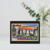 Grüße von Birmingham Alabama Postkarte (Stehend Vorderseite)