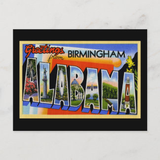Grüße von Birmingham Alabama Postkarte