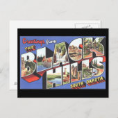 Grüße von Black Hills South Dakota Postkarte (Vorne/Hinten)