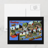 Grüße von Black Hills South Dakota Postkarte (Vorne/Hinten)