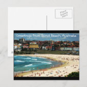 Grüße von Bondi Beach, Australien Postkarte (Vorne/Hinten)