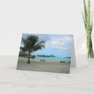 Grüße von Bora Bora Karte