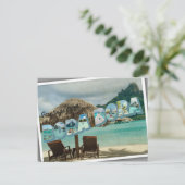 Grüße von Bora Bora Vintager Karte (Stehend Vorderseite)