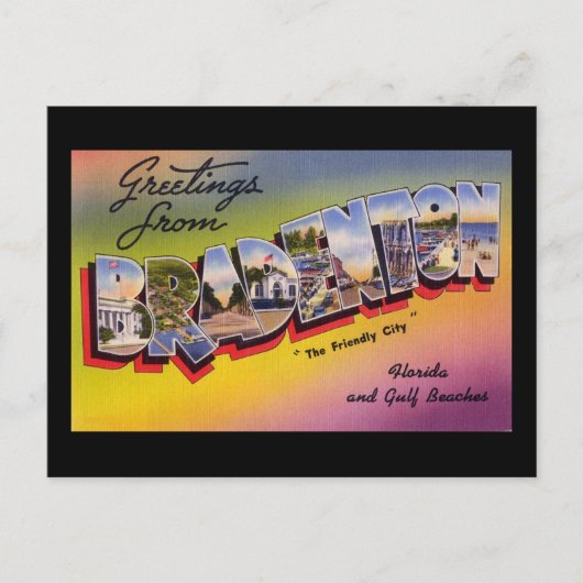 Grüße von Bradenton Florida Postkarte (Vorderseite)