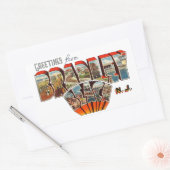 Grüße von Bradley Beach New Jersey Rechteckiger Aufkleber (Umschlag)