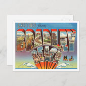 Grüße von Bradley Beach, New Jersey Travel Postkarte (Vorne/Hinten)