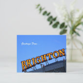 Grüße von BRIGHTON Postkarte (Stehend Vorderseite)