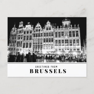 Grüße von Brüssel Postkarte