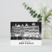 Grüße von Brüssel Postkarte (Stehend Vorderseite)