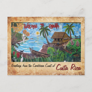 Grüße von Cahuita, Costa Rica Postkarte